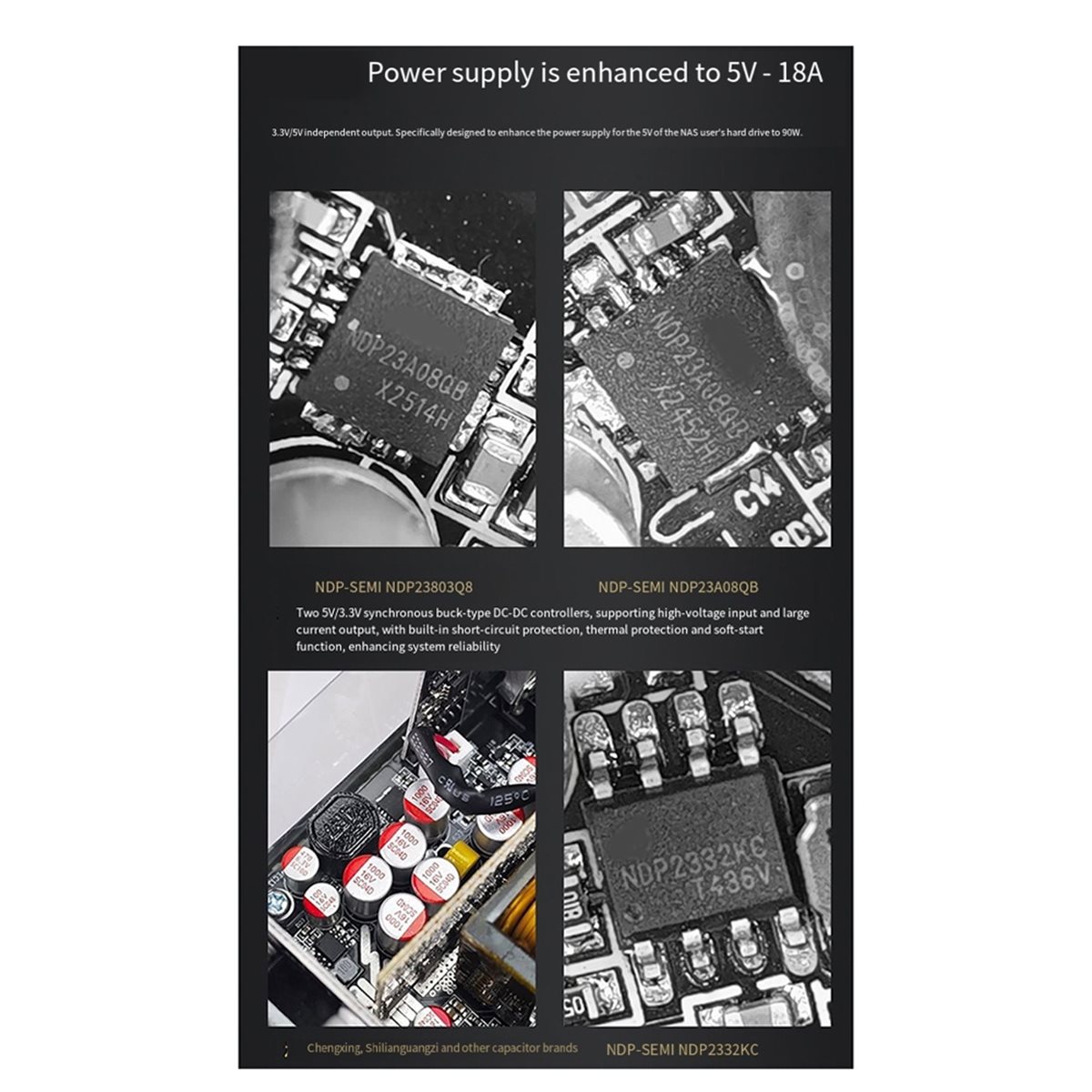 Flex Atx Power Supply 600W 1U - [AC18 Digital]/مزود طاقة موديولار فليكس 600