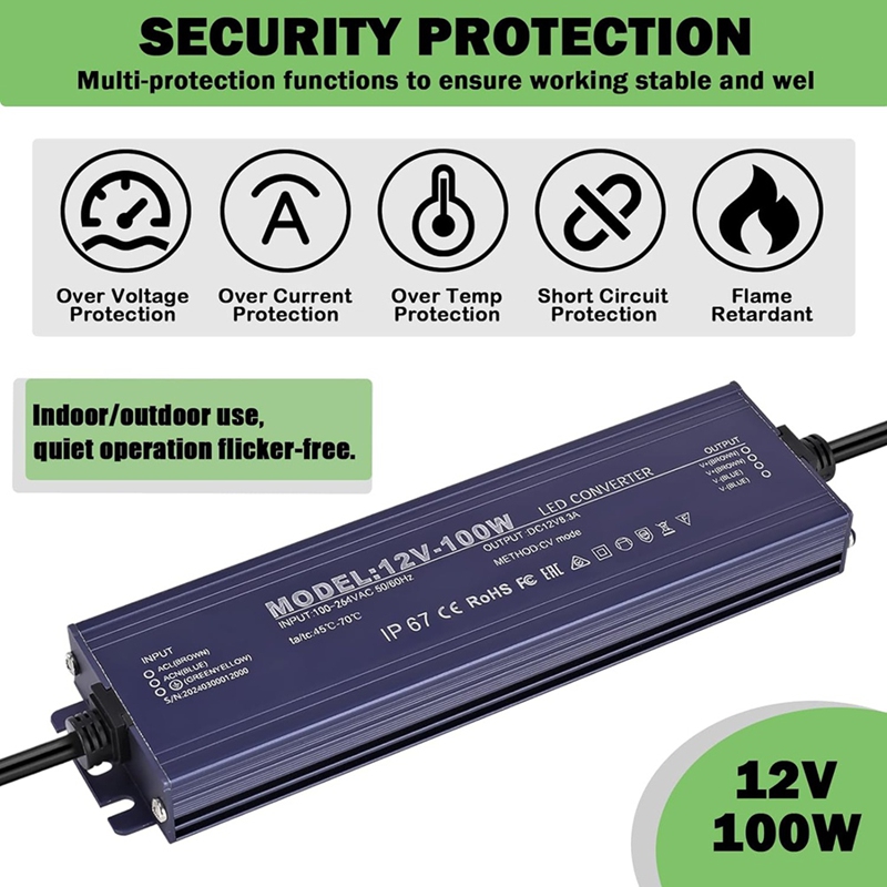 ● محول طاقة LED بجهد 12 فولت،  - مراجعة Dc Power Supply 12V وسعره