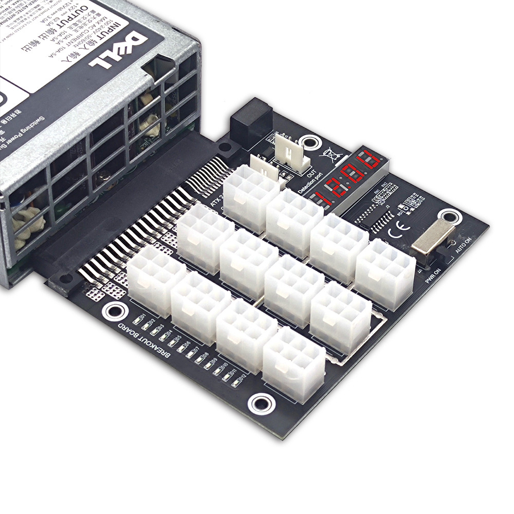 ل بيتكوين مينر التعدين GPU خاد - مراجعة Power Supply 750W وسعره
