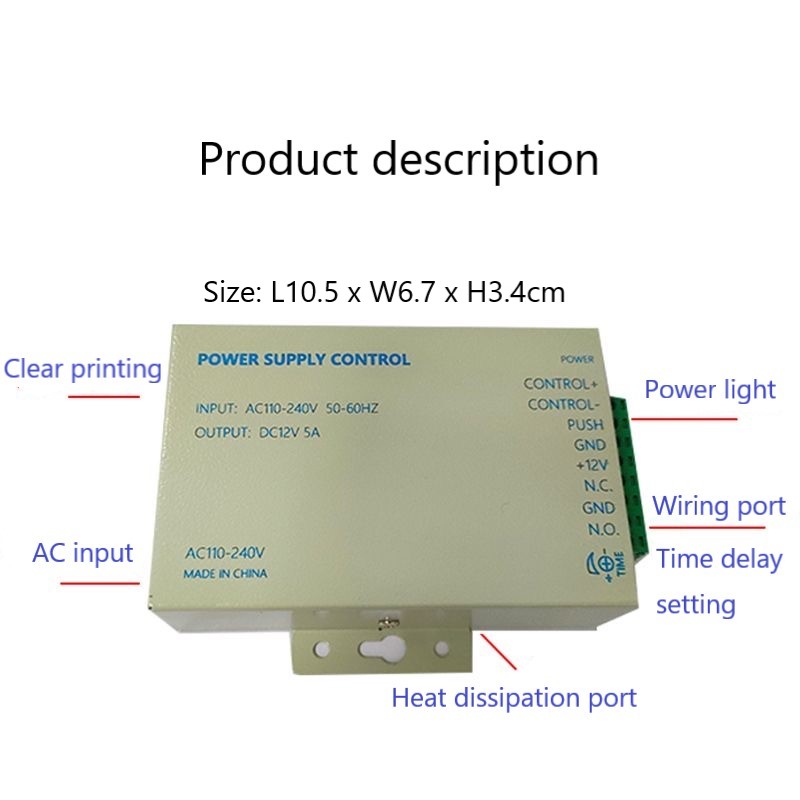 DC12V 5A 36 واط تحكم في إمداد  - مراجعة Dc Power Supply 12V وسعره