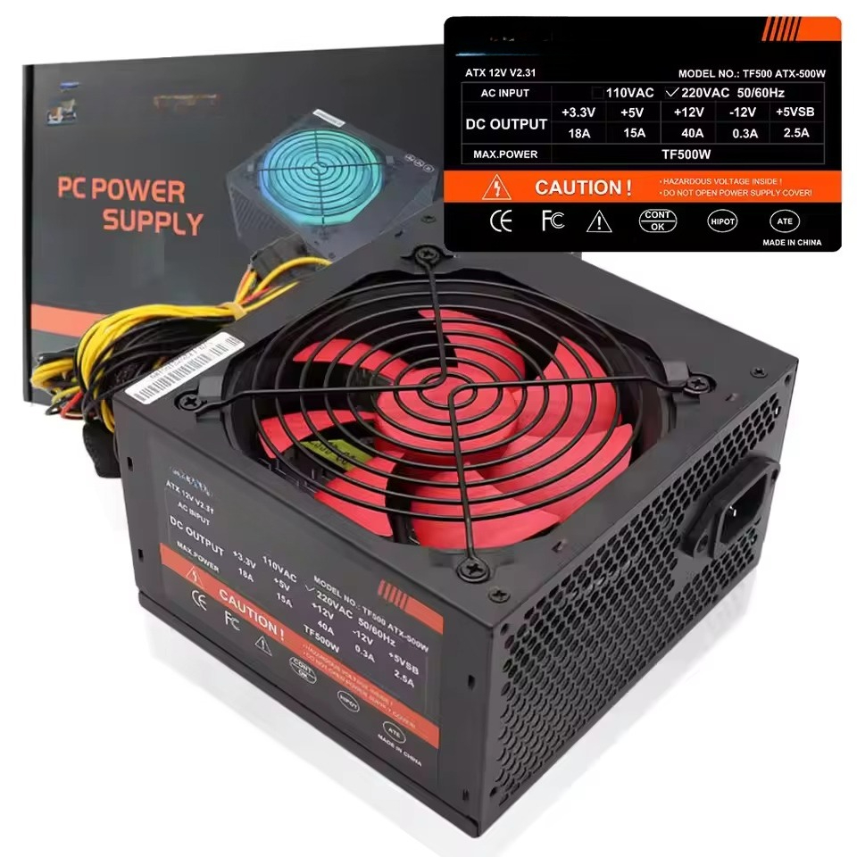 مزود طاقة للكمبيوتر 500/600/70 - مراجعة Atx Power Supply وسعره