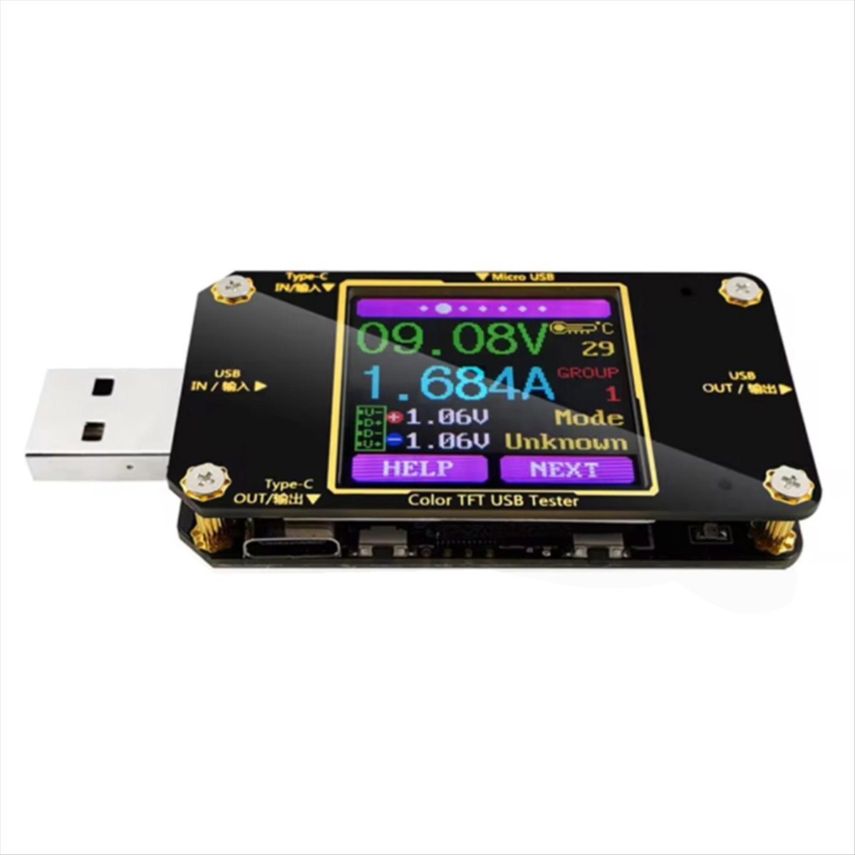 جهاز قياس الطاقة الرقمي A99X ب - مراجعة Power Supply Tester وسعره