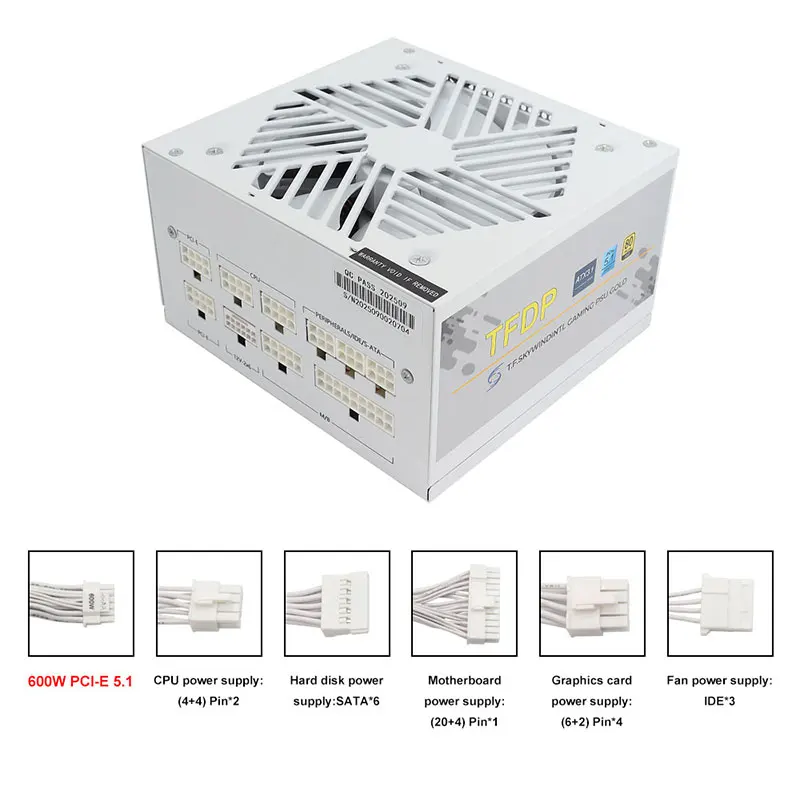 أبيض 750 واط 850 واط 1000 واط  - مراجعة Modular Power Supply وسعره