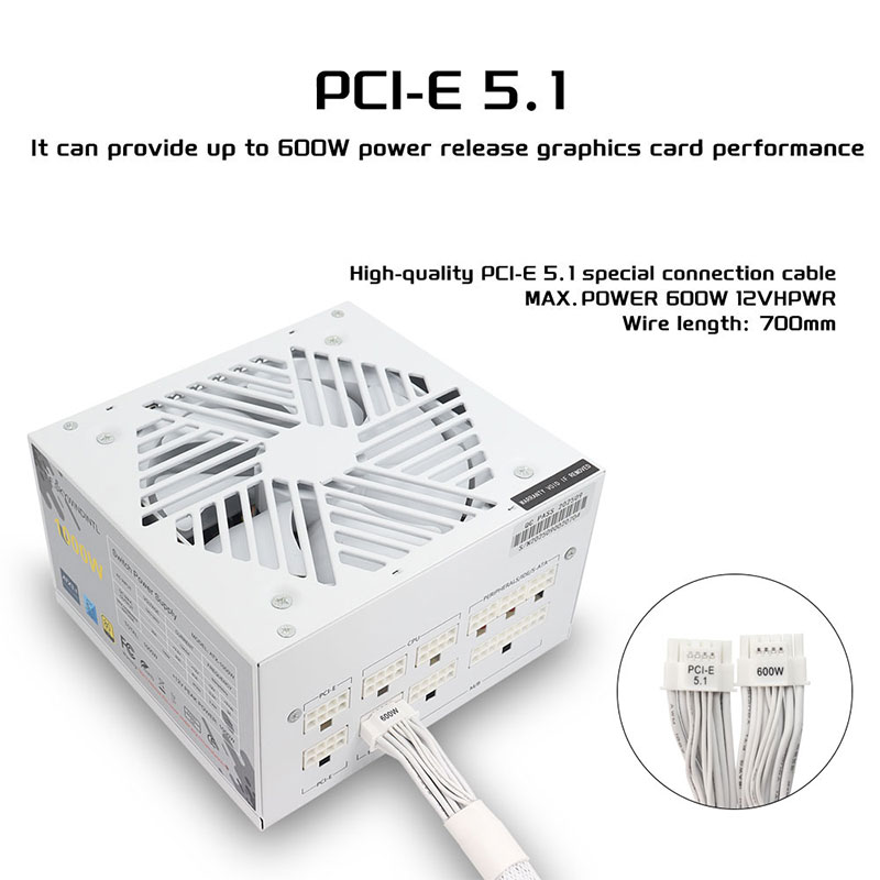 أبيض 750 واط 850 واط 1000 واط  - مراجعة Modular Power Supply وسعره