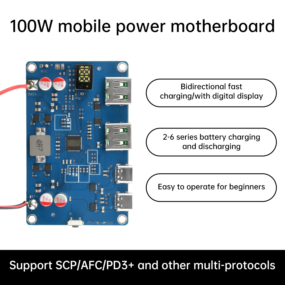 100 واط PD QC وحدة الطاقة المت - مراجعة Modular Power Supply وسعره