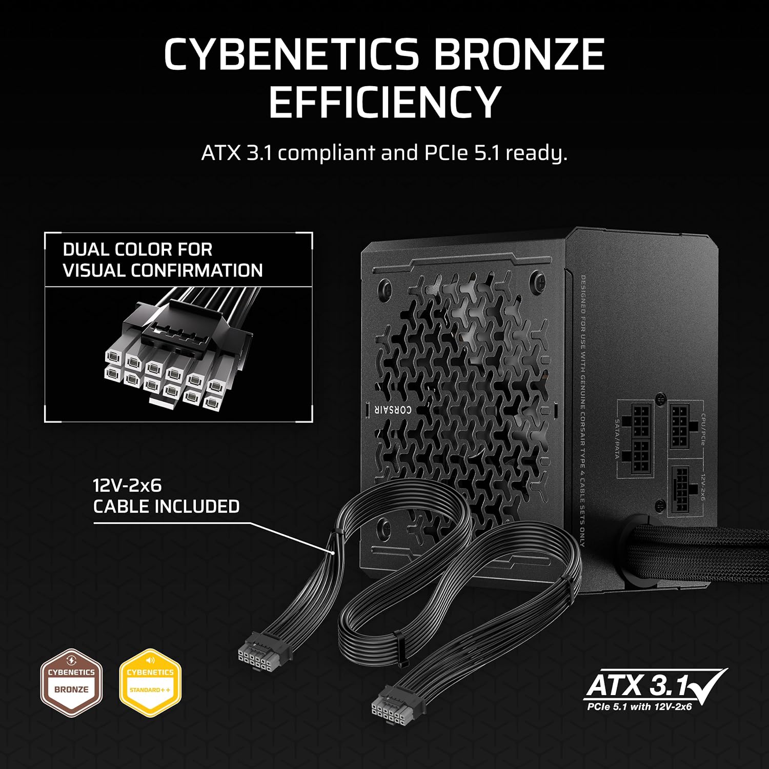 CX650M (2025) مزود طاقة شبه مع - مراجعة Power Supply 650W وسعره