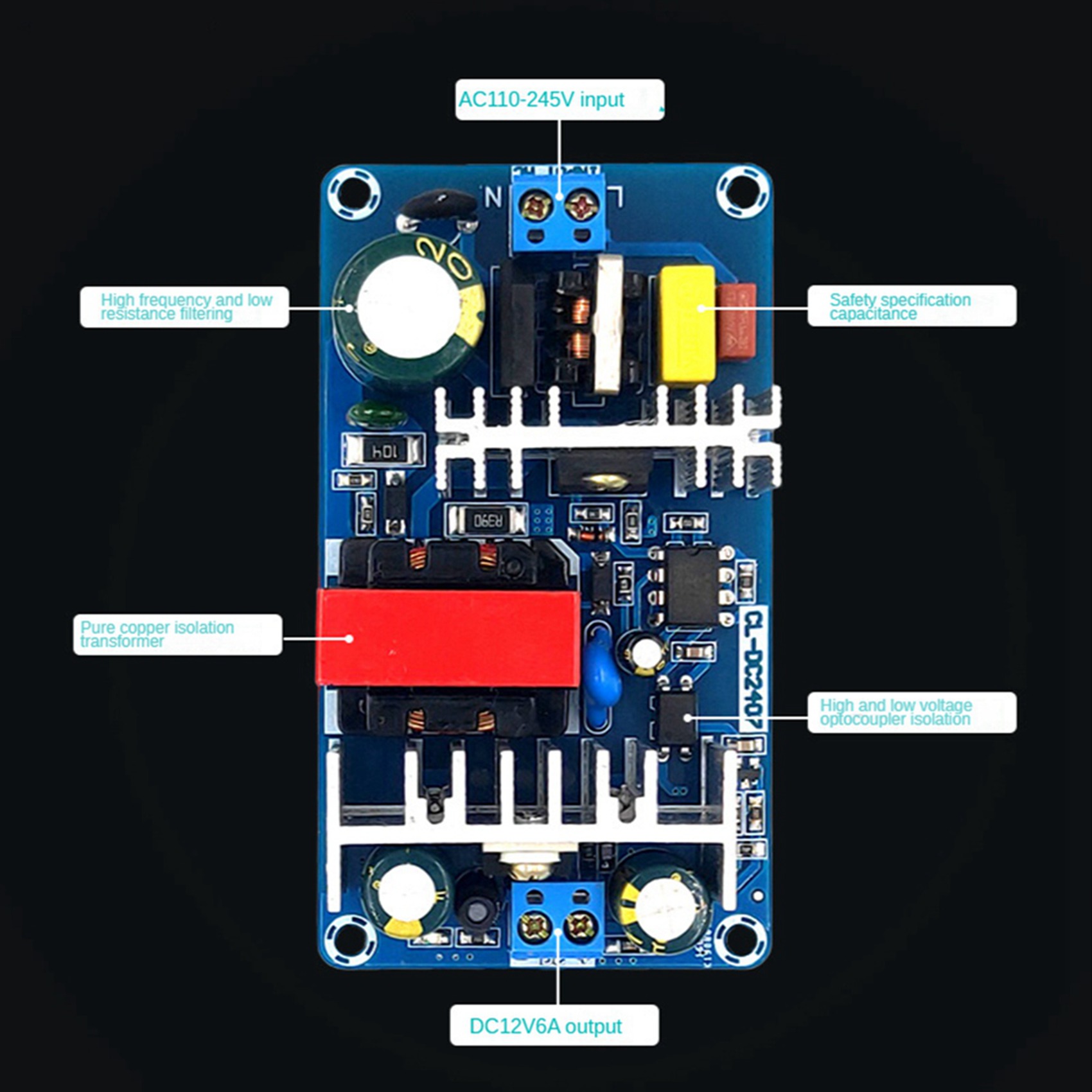 【للنشر العام】لوحة إمداد طاقة ت - مراجعة Dc Power Supply 12V وسعره
